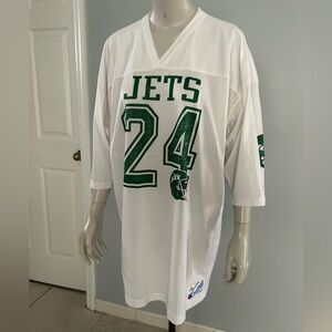 NFL Vintage New York Jets #24 Champion White Nylon Jersey - Size XL